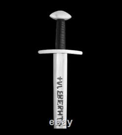 Custom Handmade Carbon Steel Medieval Viking Sword Ulfberht Sword With Scabbard