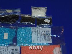 Czech Shipwreck Vintage Micro Bugle Bead Variety Lot of 16 Packs 712 Grams NOS