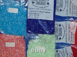 Czech Shipwreck Vintage Micro Bugle Bead Variety Lot of 16 Packs 712 Grams NOS