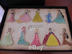 D23 Expo Disney Store Designer Princess Pin Box Set LE