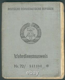 DDR seltener Wehrdienst-, Dienstausweis+Sprenggenehmigung MDI/Polizei Horst Gahr