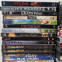 DVD Collection Wholesale Lot of 130 Movies Drama, Comedy, Action, Kids & More