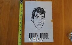 Dean Martin Dino's Lodge Collection (ashtray, plate, matchbox and books, menu)