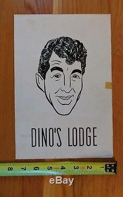Dean Martin Dino's Lodge Collection (ashtray, plate, matchbox and books, menu)