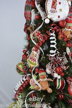 Decorated Christmas Tree RAZ Ornament Set Gingerbread NEW Shelley B 62+items