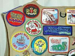 Defunct Amusement Park Roller Coaster patches Geauga Lake Son Beast Cedar Point