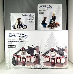 Dept 56 Lot of 3 HARLEY ROADSIDE CABINS + HARLEY CAMPFIRE + HARLEY EVER AFTER