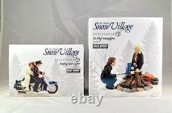 Dept 56 Lot of 3 HARLEY ROADSIDE CABINS + HARLEY CAMPFIRE + HARLEY EVER AFTER