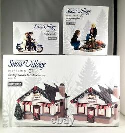 Dept 56 Lot of 3 HARLEY ROADSIDE CABINS + HARLEY CAMPFIRE + HARLEY EVER AFTER