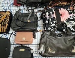 Designer Purse Wholesale Lot USED Bulk Resale 40 PLUS Collection of Bags