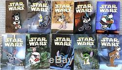 Disney 2008 Star Wars Mystery Pin Collection Complete Set Of 10 Stitch Yoda