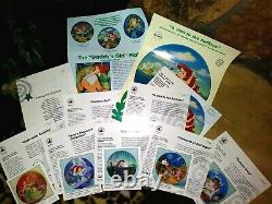 Disney Little Mermaid Knowles China Ltd. Ed. Bradex Full Plate Set Of 8, Mint, New