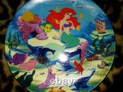 Disney Little Mermaid Knowles China Ltd. Ed. Bradex Full Plate Set Of 8, Mint, New