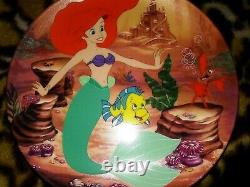 Disney Little Mermaid Knowles China Ltd. Ed. Bradex Full Plate Set Of 8, Mint, New