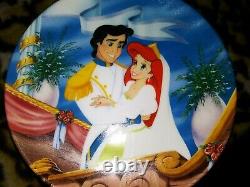 Disney Little Mermaid Knowles China Ltd. Ed. Bradex Full Plate Set Of 8, Mint, New