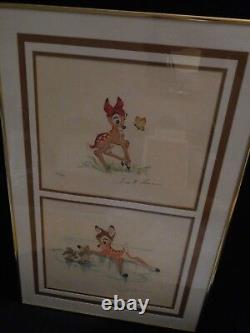 Disney Original Lithographs Bambi Ste I thru V. Ste III First Butterfly/Skating