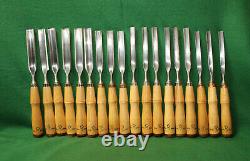 EXQUISITE (18) Pcs LOT NOS NewithOld/Stock Vintage BUCK BROTHERS Gouges Inv#MW06