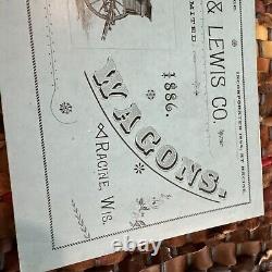 Early 1886 Mitchell & Lewis Co Wagon Wholesale Price List Catalog Rare