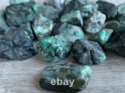 Emerald Rough Stones, 1 2 Inch Raw Emerald Natural Stone, Wholesale Bulk Lot