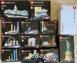 Entire RARE Collection of LEGO Architecture in Excellent Condition, 48 Kits