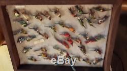 Fantastic Collection Over 60 Vintage Takahashi Bird Pins &, 2 Display Cases