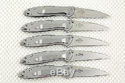 FIVE 1660 Kershaw Leek Pocket Knives plain Blade NEW Blem wholesale speedsafe