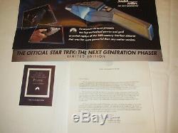 FRANKLIN MINT STAR TREK Entire Set of 5 Pewter Side Arms Rare Limited Editions