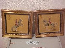 F. J. N. Windisch-Graetz SIGNED LISTED ORIGINAL OIL PAINTINGS EQUESTRIAN 2pc