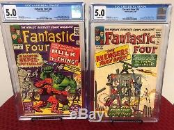 Fantastic Four 25 & 26 (CGC Graded) Hulk vs. Thing