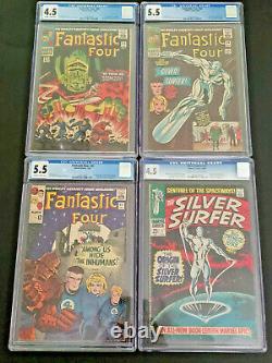 Fantastic Four 45 49 50 Silver Surfer 1 CGC 4.5 5.5 1st App Inhumans Galactus