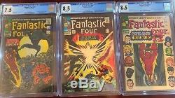 Fantastic Four Black Panther Collection #52, #53, #54 Graded VF-/VF+ by CGC