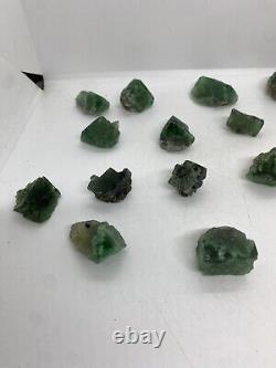 Fluorite Poison Ivy, Lady Annabella Mine, Durham England Lot Flat Wholesale 21pc