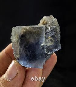 Fluorite Specimens Etched Lot Natural Purple Blue Cubic Formation Crystals 15Pcs