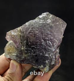 Fluorite Specimens Etched Lot Natural Purple Blue Cubic Formation Crystals 15Pcs