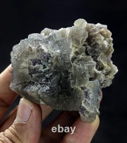 Fluorite Specimens Etched Lot Natural Purple Blue Cubic Formation Crystals 15Pcs