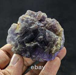 Fluorite Specimens Etched Lot Natural Purple Blue Cubic Formation Crystals 15Pcs