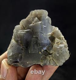 Fluorite Specimens Etched Lot Natural Purple Blue Cubic Formation Crystals 15Pcs