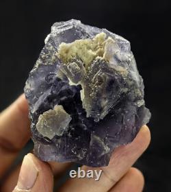 Fluorite Specimens Etched Lot Natural Purple Blue Cubic Formation Crystals 15Pcs