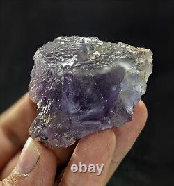 Fluorite Specimens Etched Lot Natural Purple Blue Cubic Formation Crystals 15Pcs