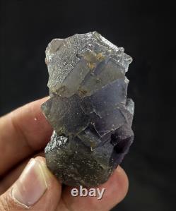 Fluorite Specimens Etched Lot Natural Purple Blue Cubic Formation Crystals 15Pcs