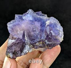 Fluorite Specimens Lot Natural Purple Blue Cubic Formation Crystals 3.5kg 9Pcs