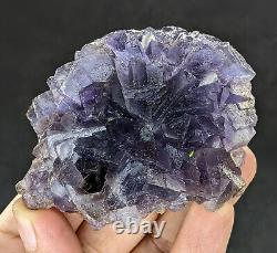Fluorite Specimens Lot Natural Purple Blue Cubic Formation Crystals 3.5kg 9Pcs