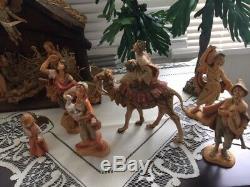 Fontanini Nativity Set Vintage Roman Depose Italy 22 PiecesSpider