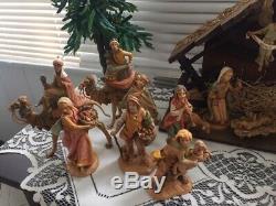 Fontanini Nativity Set Vintage Roman Depose Italy 22 PiecesSpider