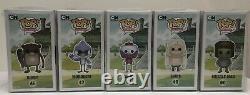 Full Set Regular Show Funko Pops With Pop Protectors Extremely Rare / Vaulted