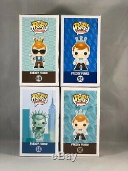 Funko POP! Freddy Funko Lot HQ with Sunglasses, Funklub, Statue of Liberty, GITD