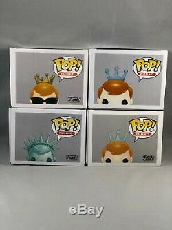 Funko POP! Freddy Funko Lot HQ with Sunglasses, Funklub, Statue of Liberty, GITD