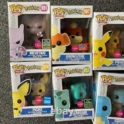 Funko POP! Games FLOCKED Pokémon SET NYCC ECCC SDCC Rare & HTF Limited Edition