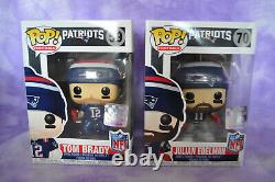 Funko POP NEW ENGLAND PATRIOTS TOM BRADY 59, & JULIAN EDELMAN 70 SUPER BOWL NFL