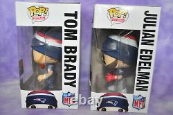 Funko POP NEW ENGLAND PATRIOTS TOM BRADY 59, & JULIAN EDELMAN 70 SUPER BOWL NFL